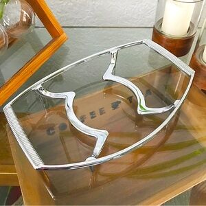 Corning Ware Vintage Casserole Stand Chrome Metal Trivet Holder P-11-M-1